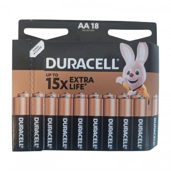 Duracell Basic MN1500 AA šarminės baterijos 18 vnt.